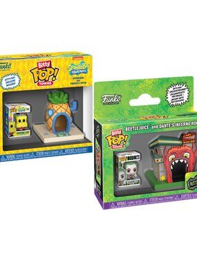 Funko Bitty Pop! Towns Beetlejuice and Spongebob Bundle